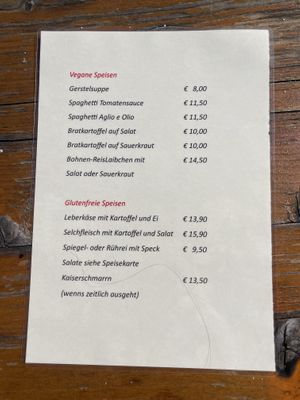 Vegane Speisen  at Pendlinghaus - Kufsteiner Haus in Langkampfen