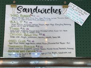 Menu at The Hidden Chickpea in Madison