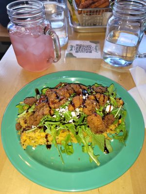 The Chickpea and the Fig with fried fungo at The Hidden Chickpea in Madison