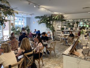 Inside  at maman in Princeton