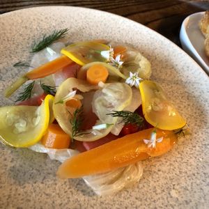 Pickled vegetables   at Lovage  in Newcastle Upon Tyne