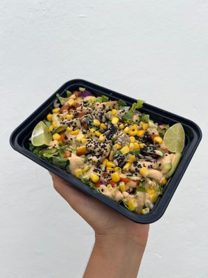 Ensaladas bastas, nutritivas, coloridas, llenas de prote y sabor. at La Cosecha - Cloud Kitchen in Playa Del Carmen