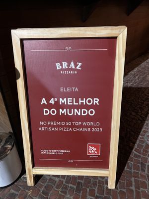 4th best in the world in the top 50 best artisan pizzas   at Bráz in Rio De Janeiro