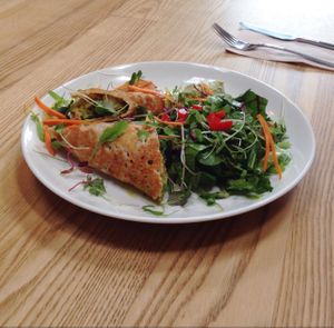 savoury crepe wrap at Little Bird Organics - Kingsland in Auckland