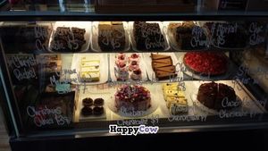 Cake cabinet at Little Bird Organics - Kingsland in Auckland