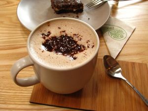 raw hot chocolate and mint fudge at Little Bird Organics - Kingsland in Auckland