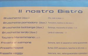 Antipasti at ALE Pizzeria & Bistrò in Orbetello