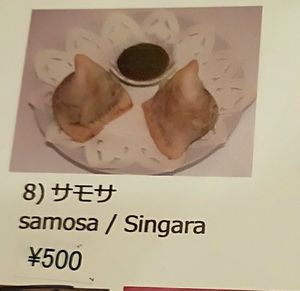 Samosa ( say you want vegan) at Yusha in Beppu