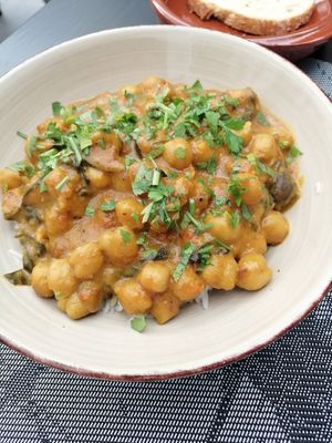 Curry exotique at Vegood in Vila Real De Santo Antonio