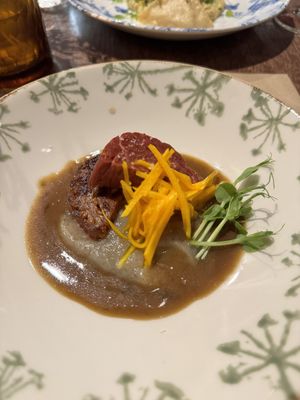 House made vegan meat   at SERRA in Brussels