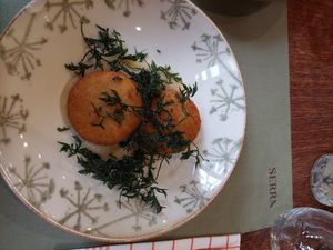 Croquettes de fromage at SERRA in Brussels