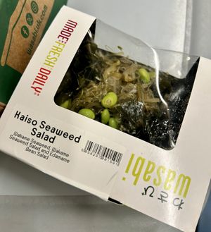 Seaweed salad  at Wasabi - Victoria Station in London