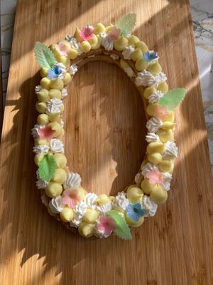 Number cake au citron  at Marie Rouvière - Vegan Baking Classes in Paris