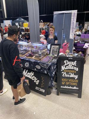 Dark Matters Brownies (Brighton VegFest 2023)  at VegfestUK in Bristol