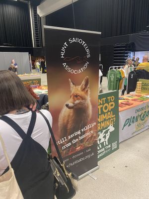 Hunt Saboteurs Association and Plant-Based Treaty (Brighton VegFest 2023)  at VegfestUK in Bristol