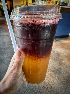 Blueberry lemonade   at Buddha Belly Burger in Sacramento