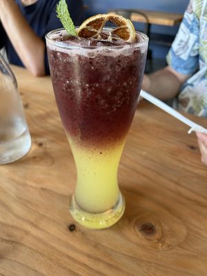 Blueberry lemonade   at Buddha Belly Burger in Sacramento