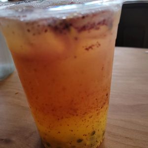 Blueberry chia lemonade 😋 at Buddha Belly Burger in Sacramento