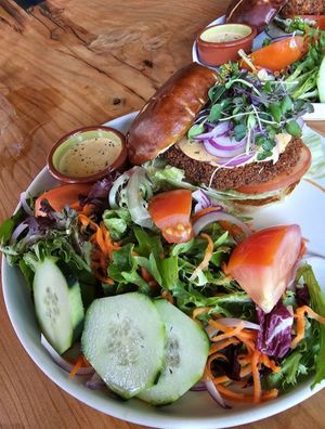 Get the side salad! at Buddha Belly Burger in Sacramento