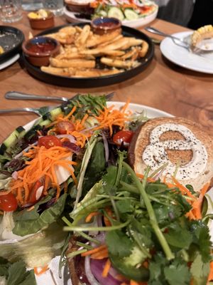 Delicious Lion’s mane mushroom burger!   at Buddha Belly Burger in Sacramento