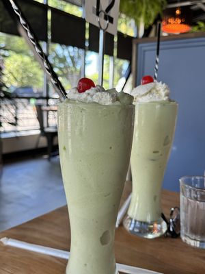 Avocado shakes   at Buddha Belly Burger in Sacramento