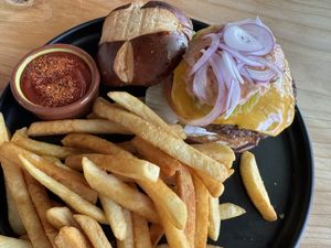 All American Burger 🍔   at Buddha Belly Burger in Sacramento