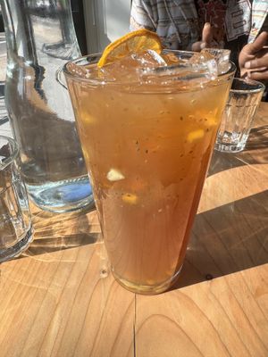 Black mango iced tea   at Buddha Belly Burger in Sacramento