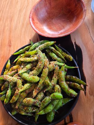 Garlic Edamame 8.7/10: Too much seasoning, not enough sauce at Buddha Belly Burger in Sacramento
