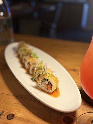 Fried red roll I think it’s called.  The best!  at Buddha Belly Burger in Sacramento