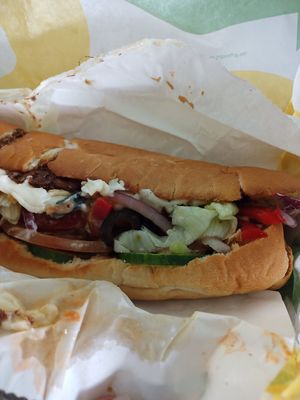 Vegan steak sub at Subway - Parkgate St in Dublin