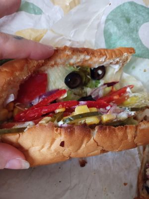 Veggie Delite at Subway - Parkgate St in Dublin