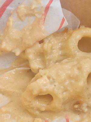 Strange texture of the sauce of the mac n cheese. at Herbivorous Spark   in York