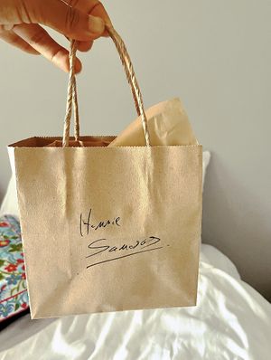 Bah arrived  at Hommie Samosas - Nimman in Chiang Mai