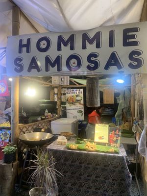 Stand at the night market   at Hommie Samosas - Nimman in Chiang Mai