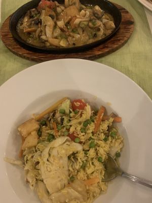 Paella - Tastes nothing like Spanish paella, more like a normal rice dish… Still very tasty! at Pelagos Restaurant in Kos