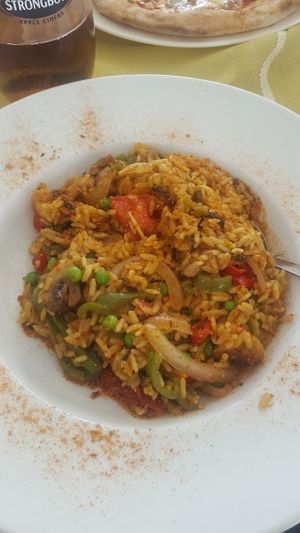 Paella at Pelagos Restaurant in Kos