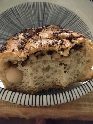 Truffle mushroom focaccia at Umm Umm in Tainan