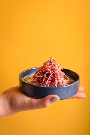 entrée chez l'équilibriste : céleri rôti at L'Équilibriste in Lyon