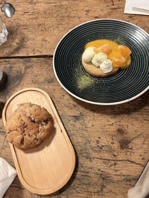 Clémentines confites pâte sablée à la fleur d’oranger  at L'Équilibriste in Lyon