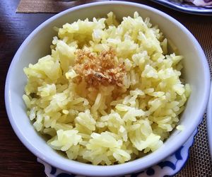 Ginger and garlic rice at Black Cat Restaurant in Shanklin