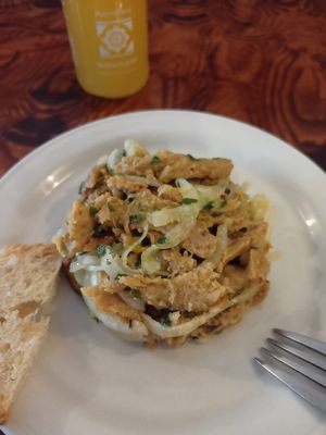 Salmorejo de no-carne at El Patio Cocina Vegana in Genalguacil