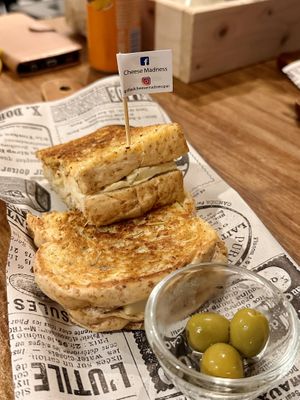 Vegan cheese & Marmite sandwich (129 THB)  at Cheese Madness in Pai