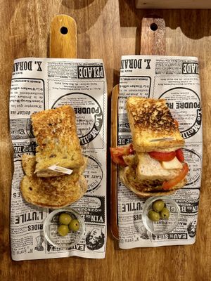 Vegan toasties   at Cheese Madness in Pai