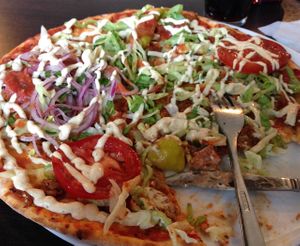 kebab-pizza at Kruthuset in Oerebro