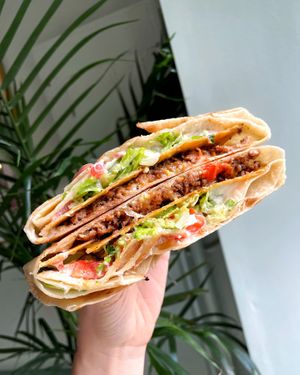 Crunchwraps  at Paradise Taco in Brooklyn