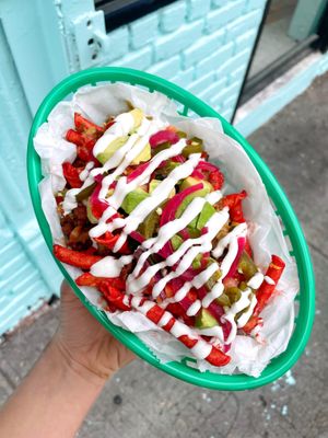 Taki Nahos  at Paradise Taco in Brooklyn