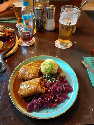 Tempeh-Rouladen at DILL Vegan Gastronomie in Augsburg