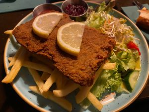 Schnitzel Wiener Art  at DILL Vegan Gastronomie in Augsburg