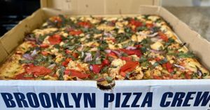 The Vegan  at Brooklyn Pizza Crew in South West London