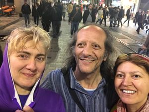 İstiklal street at Vegan Supper Club in Istanbul